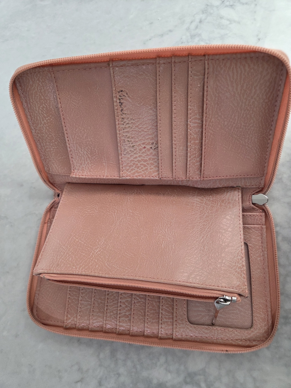 Matt & Nat Leather Crossbody Bag and Wallet Set - Pink - Picture 9 of 14